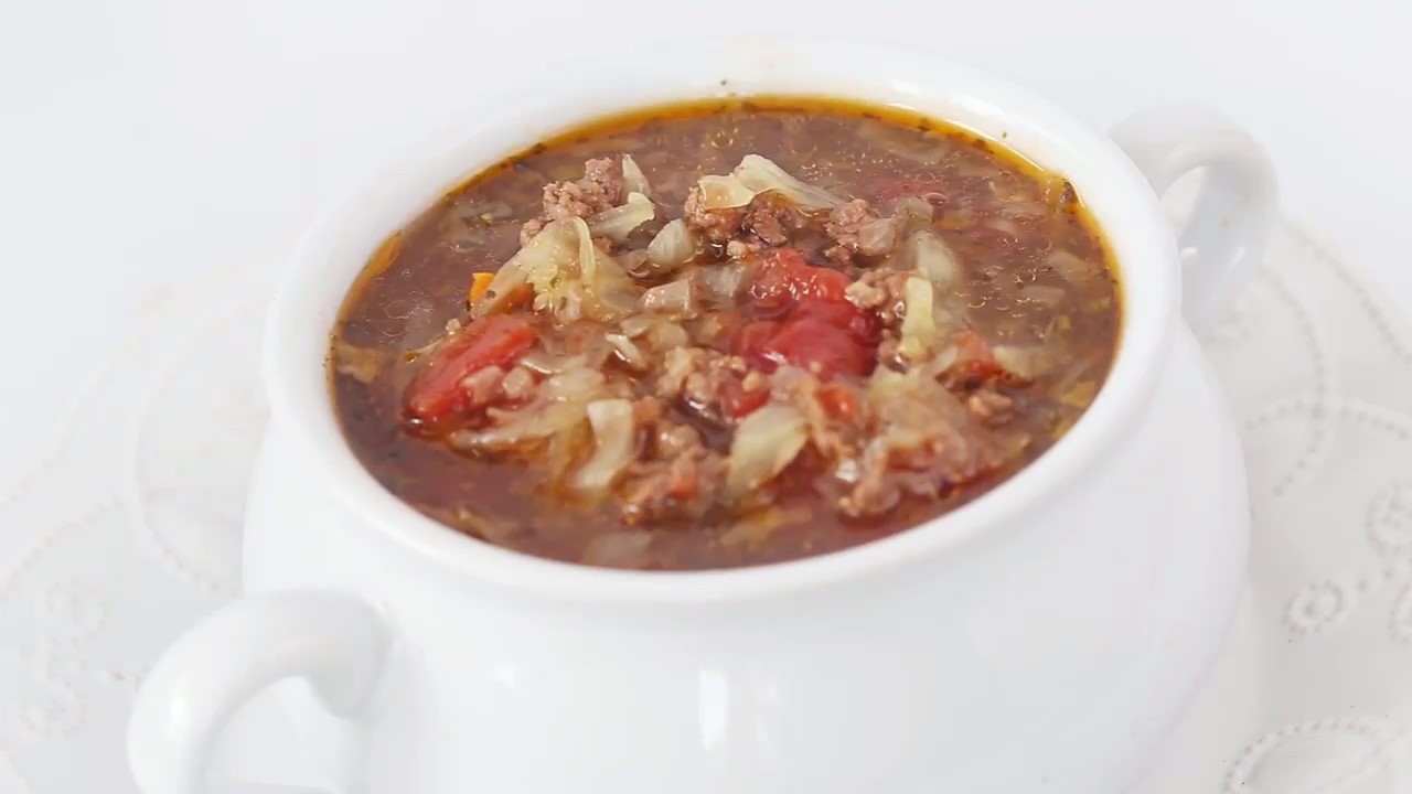 Cabbage Soup with Ground Beef